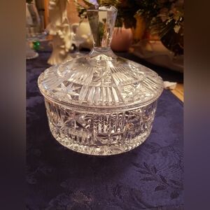 Crystal Candy Dish n Lid